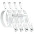 Compatible with Apple MFi Certified Lightning Charging Cable 4-Pack 1.8m iPhone 12 11 X XR XS 8 7