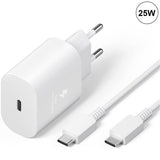 Compatible with Samsung A25 A15 A05 A05s A35 A55 Charger and Cable 25W White Type-C Fast Charging