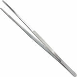 Stainless Steel Tweezers 30cm 12 Inch Long with Serrated End for Aquaristik Gardening Kitchen Industrial Work