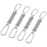 Tension Spring Buckle Compatible with Sun Sail Awnings Camping Tents 4 pcs Stainless Steel Brackets with 4 Springs 8 Carabiners
