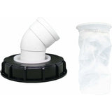 163mm Nylon Rainwater Filter with Lid, 45° Inlet, Washable, Compatible with IBC Water Tank DN 150
