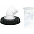 163mm Nylon Rainwater Filter with Lid, 45° Inlet, Washable, Compatible with IBC Water Tank DN 150
