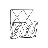 Metal Magazine Rack for Wall - Storage Shelf for Office, Living Room, Bedroom - Compatible with Newspapers, Books and Files