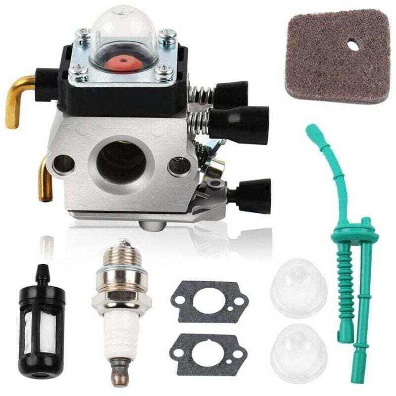 STIHL FS55 FS55R FS55RC FS38 Carburetor Kit with Air Filter Fuel Pump Spark Plug