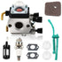 STIHL FS55 FS55R FS55RC FS38 Carburetor Kit with Air Filter Fuel Pump Spark Plug