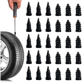 Rubber Tire Repair Spikes 30pcs Quick Fix Puncture Kit Compatible with Cars Motorcycles Trucks 15S 15L
