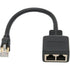 RJ45 Splitter Adapter 1 to 2 Port CAT8 Network Ethernet Splitter for Home Office