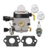 Stihl FS38 FS45 FS46 FS55 FS74 FS75 FS80 FS85 KM55 HL45 Lawn Mower Carburetor Kit with Gaskets Primer Bulbs Spark Plugs