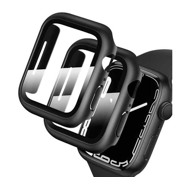 Compatible with Apple Watch Series 7/8/9 45mm 2-Pack Black Screen Protector