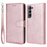 Compatible withSamsung S22 Magnetic 2-in-1 Phone Case Wallet Pink Pink Gold