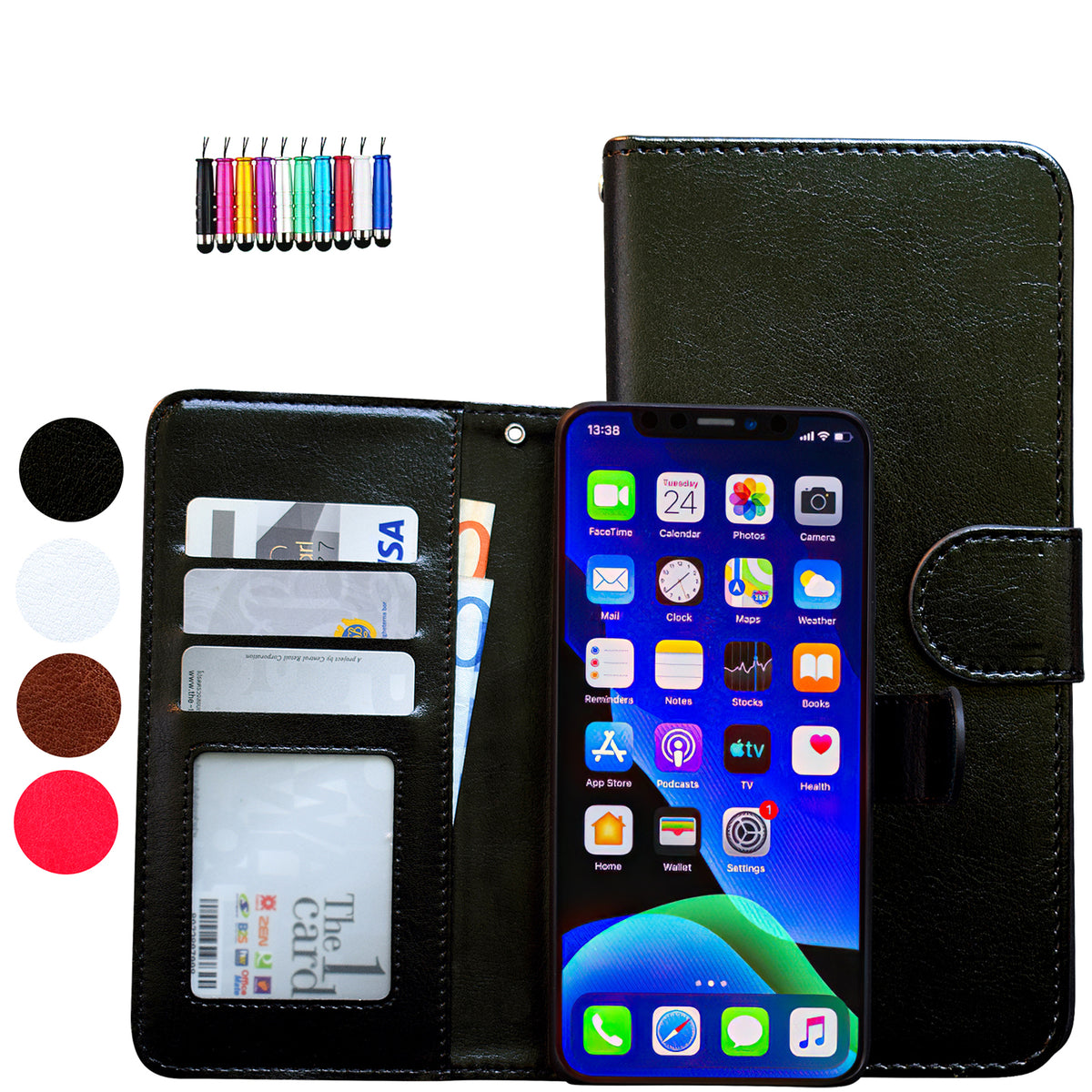 Leather Case for iPhone 12 Protection Brown