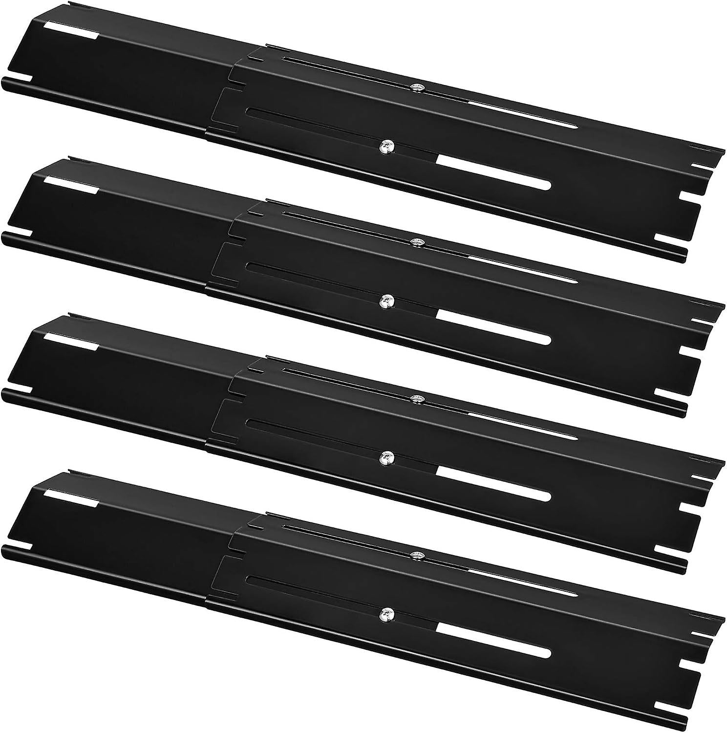 Adjustable Heat Spreaders 4pcs 30-53cm Heating Plate Set Compatible with Most Gas Grills