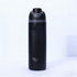 Insulated Stainless Steel Water Bottle with Straw,black & 24 oz, BPA-Free, for Travel, Sports, Outdoors