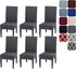Stretch Chair Covers Set of 4 or 6, Removable Washable Slipcovers for Dining Chairs, Grey Pack of 6, for Home \u0026 Hotel Decoration