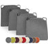 Trapezoidal Chair Cushions Set of 4 Comfortable Seat with Inner and Outer Velcro Dimensions 42cm Back 35cm Front