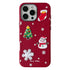 Compatible with Apple iPhone 16 Pro Max Case 3D Christmas Frosted PC Hybrid TPU Cover