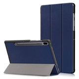 Compatible with Samsung Galaxy Tab S6 Leather Case with Three Flaps - Protective Cover Samsung
