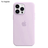 iPhone 14 Pro MagSafe Liquid Silicone Case Compatible with MagSafe Induction Popover Case Light Purple