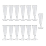 Plastic Wine Glasses 150 ml 60 Pack Champagne Red Wine Cups Versatile for Parties Carnivals