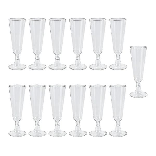 Plastic Wine Glasses 150 ml 60 Pack Champagne Red Wine Cups Versatile for Parties Carnivals