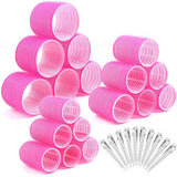 Self Adhesive Jumbo Large Small Hair Coils Heat Free 28 pcs