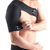Adjustable Shoulder Support Belt for Sports Protection - Right Shoulder (Black)