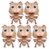 Large Ant Balloons 5 pcs Light Brown 75.00X48.00X4.00CM Animal Theme Cartoon Foil Balloons