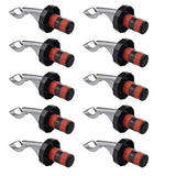 Wine Cork Stoppers 10 Pack Reusable Airtight Leakproof Seal for Beverage Bottles Manual Expanding Design