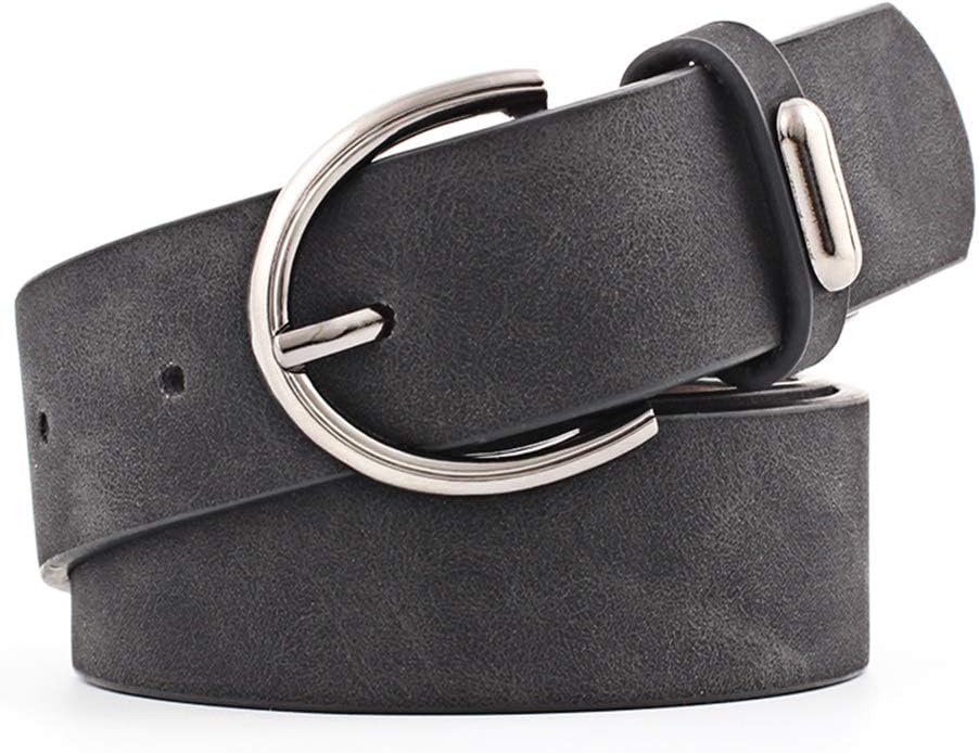 Women Fashion PU Leather Dress & Jeans Waist Belt for Girls and Ladies Classic Buckle