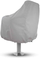 Boat Seat Cover Pedestal Pontoon Captain Boat Bench Chair Helm Protective Covers, White
