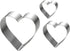 Siking Stainless Steel 4 / 6 / 8 Inch Heart Cake Ring Mold Heart Cutter Pancake Mold For Mousse Cheese Cookie Salads Onigiri (Heart) H 11- 2