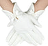 White Gloves Bow Short Satin Gloves Uniform Tuxedo Dress Wedding Bridal Glove 1920s Opera Special Occasion Fashion Accessories