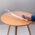 Indoor Outdoor Heavy Duty Premium Clear Transparent Round Fitted PVC Tablecloth, Round Waterproof Table Cover,Wipeable,Clear Plastic Tablecloth Protector (1.5mm,Dia.20in/50cm)