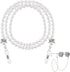 Pearl Eyeglass Chain Anti-slip and Anti-Falling Glasses Chain Eyeglasses String Holder for Women & Girls Sunglasses Mask Necklace Lanyard(White)