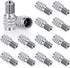 16 Pack Double Valve Stem Cap Inflate Tire Valve Caps Flow Through Tires Cap for High Pressure Truck Car RV Semi Bus Tires
