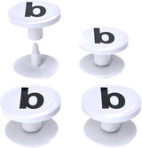4-Pack Replacement Buttons with B for Bogg Bag Handle Strap.