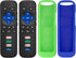 (Pack of 4) 2 Pack Replaced Remote Control only for Roku TV, 2 Pack Remote Control Cover for Roku Remote