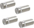 Standoff Screws for Wall Mount Acrylic Picture Frame Hardware 1/2" x 1" Aluminum Silver Finish Nails for Acrylic Glass Sign Holder 4 Pcs