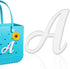 Letter Charms for Bogg Bag，Alphabet Lettering Accessories Charms Compatible with Bogg Bag Original All Models, Insert Decorative Letter for Handbag Beach Tote Bag A