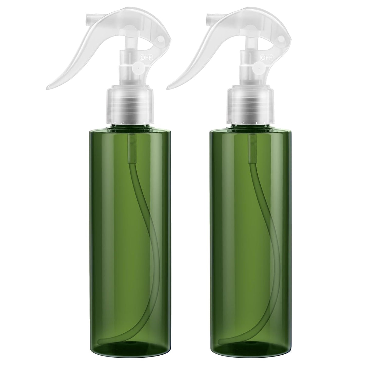 Spray Bottle For Hair - (7oz/2 Pack)-Premium Leak-Proof Travel Bottles - UV Protection Plastic Spray Bottle For Hair - Multi Purpose use Durable （Green）