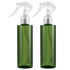 Spray Bottle For Hair - (7oz/2 Pack)-Premium Leak-Proof Travel Bottles - UV Protection Plastic Spray Bottle For Hair - Multi Purpose use Durable （Green）