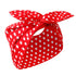 Red and White Polka Dot Bandana Headband Vintage Wire Hairband with Bow Wide Headbands Retro 50s Hair Accessories for Women Girls