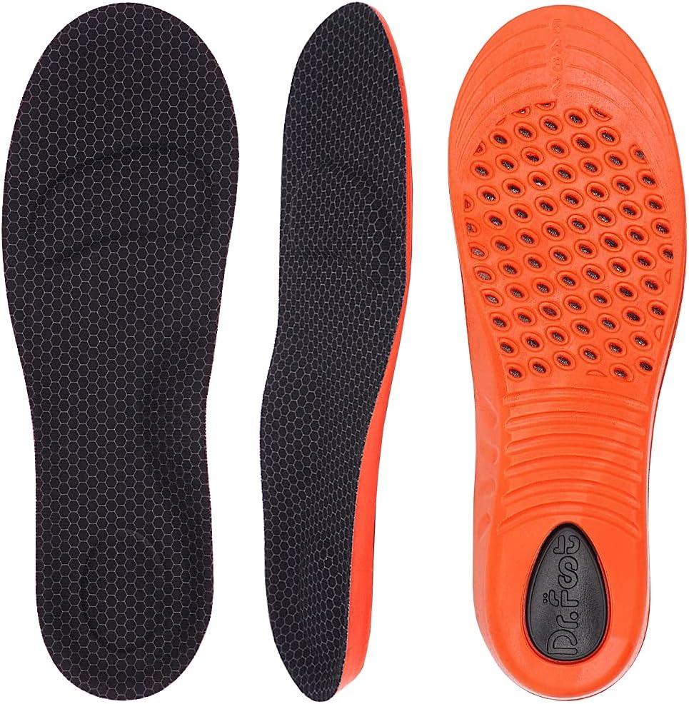 Arch Support Insoles, Relief from Plantar Fasciitis, Metatarsal and Heel Pain, Comfortable Breathable Shoe Inserts, Shock Absorption for Women and Kids (Small)