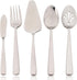 5-Piece Glossy Handle Silverware Hostess Set Stainless Steel Flatware Serving Set for Buffet Party Home Restaurant Mirror Polished Dishwasher Safe
