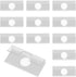 600 Pcs Clear Hangers Ear Jewelry Plastic Clothes Hanger Earring Display Hook Adhesive Ear Ring Hooks White Earring Cards for Selling Hanging PVC Ear Hooks Clear Plastic PVC Hooks