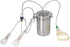 2L Goat Milking Machine, Large Capacity Manual Milking Machine Effort Saving Goat Milker Adjustable Pulsating Pump Stainless Steel Bottle Portable Milking Kit for Sheep, Cow, Goat