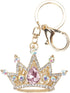 Crown Keychain, Gold 3D Sparkling Charm Rhinestones Crown Key Ring for Girls Women Car Keys Bag() Keychains