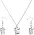 1 Set Koala Necklace Stainless Steel Charm Necklace Womens Silver Earrings Post Earrings for Women Koala Womens Earrings J Necklace for Women Australia Alloy