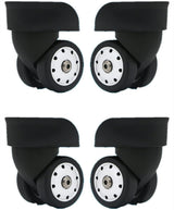 Replacement Luggage Wheels W046# S Size (Di Long) Replacement Plastic Wheels/Luggage Spinner Wheels (2 Pair/Set)