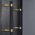 20PCS/Lot Solid Brass Cabinet Pulls Modern Gold with Black Knurled Textured Cabinet Handles Brass Pulls for Dresser Door Drawer Cabinet Hardware (128mm(96mm Hole Centers))